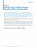 Item 3 - Advisory Vote to Approve Named Executive Officer Compensation