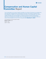 <b>Compensation and Human Capital Committee Report</b>