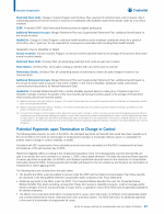 - Potential Payments upon Termination or Change in Control