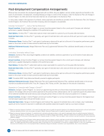 - Post-Employment Compensation Arrangements