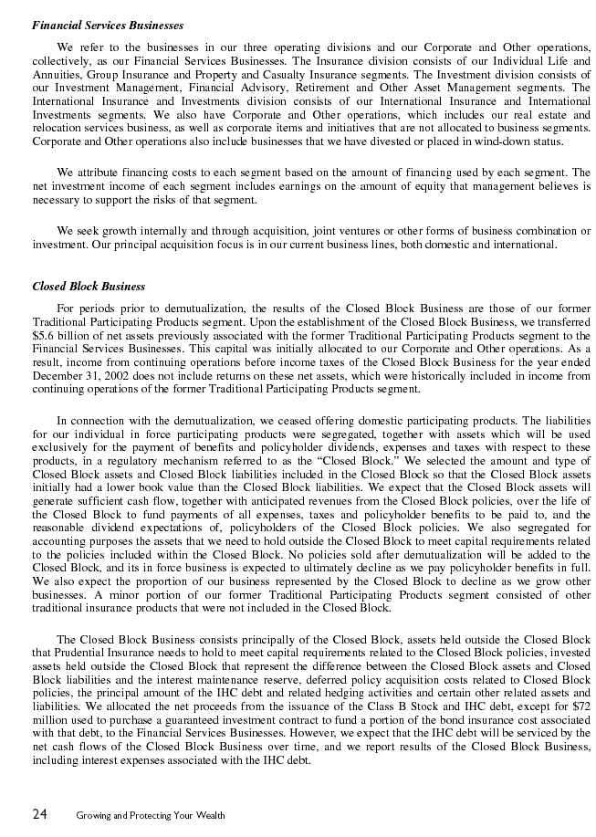 Financial Section