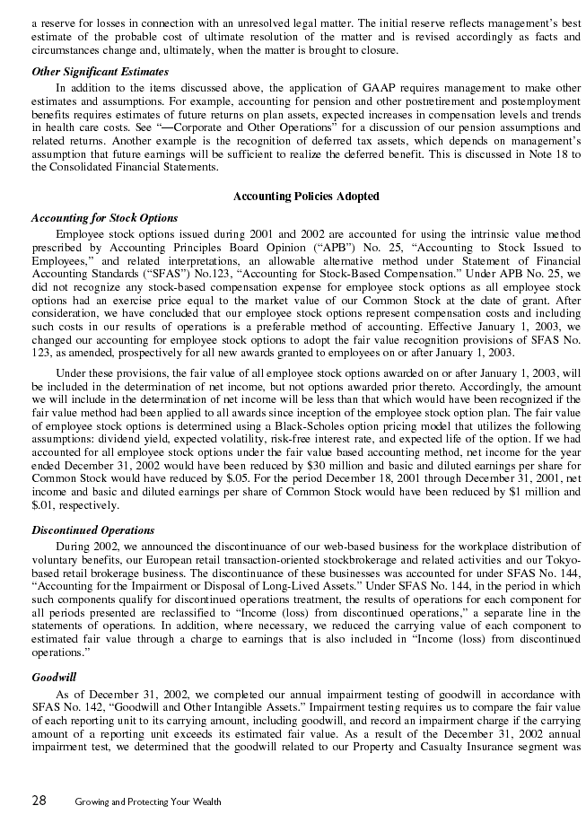 Financial Section