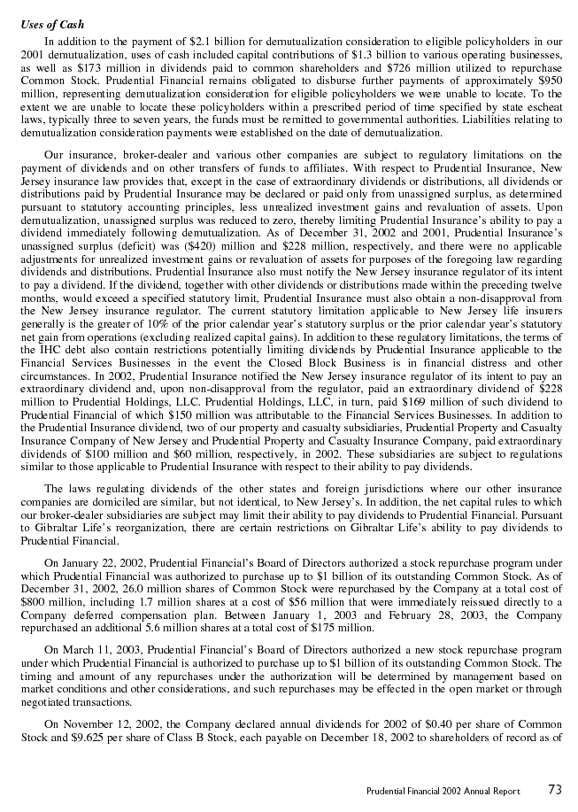 Financial Section