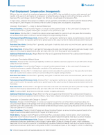 - Post-Employment Compensation Arrangements